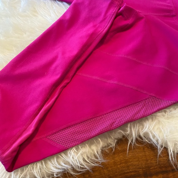 EUC✨ Fuchsia Zella Moto Mesh Active Leggings - Picture 4 of 7